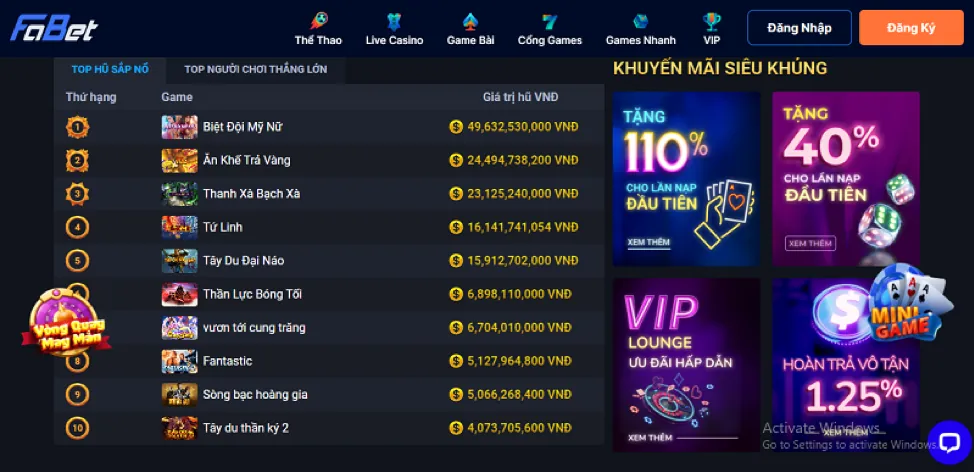 Cá cược thể thao trực tiếp trên GAM88 Link